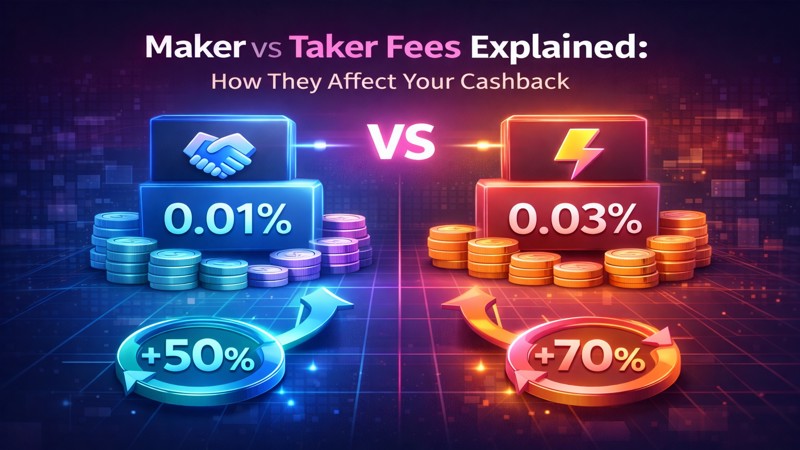 Maker vs Taker Fees Explained: How They Affect Your Cashback