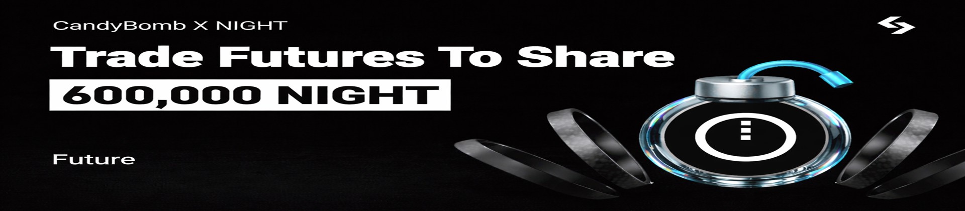 CandyBomb x NIGHT: Trade futures to share 600,000 NIGHT!
