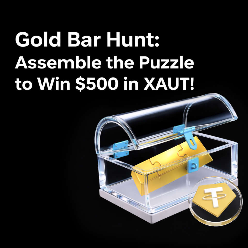 Gold Bar Hunt: Assemble the Puzzle to Win $500 in XAUT!
